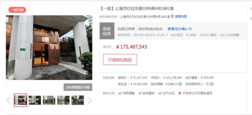 每平米超26万 鱼跃医疗老板旗下公司1.75亿拍下上海豪宅